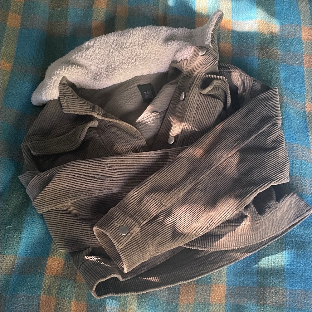 Corduroy Jacket with Sherpa Lining